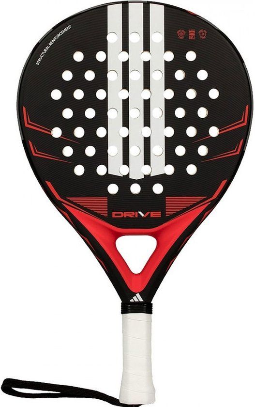 Adidas Drive Black 2026 Padelracket Heren - Zwart / Rood | Maat: UNI