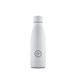 Cool Bottles - Roestvrijstalen fles - 350 ml - Mono White - 25,10 x 7 cm - Thermosfles - 36 uur koud en 18 uur warme dranken - Triple-Cool Technology - BPA-vrij