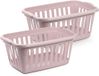 Plasticforte Wasmand - 2x - Roze - Kunststof - 40 liter