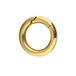 Lucardi Dames Stalen goldplated charm sluiting rond - Hanger - Staal - Goudkleurig