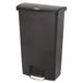 Rubbermaid Commercial Products 1883613 Slim Jim Step On pedaalemmer van hars, brede uitvoering, 68 l, zwart