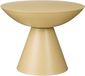 Mica Decorations Celise Bijzettafel - H44 x Ø59 cm - Metaal - Beige