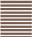 vidaXL - Zebra - rolgordijn - 130x100 cm - polyester - bruin