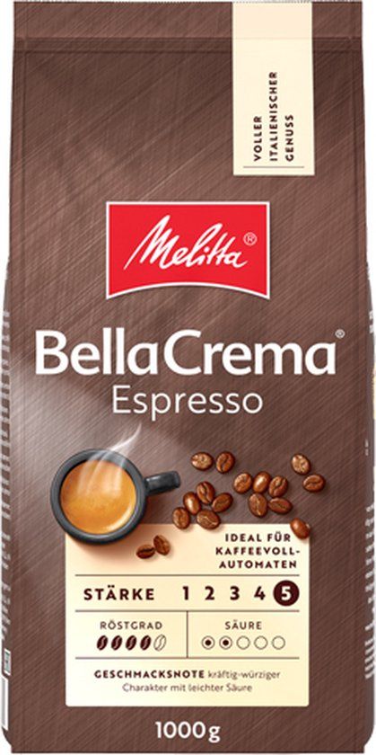 Melitta BellaCrema Espresso 1 kg Koffiebonen