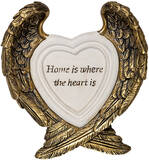 Clayre & Eef Wanddecoratie Vleugels 13 cm Goudkleurig Kunststof Home Heart Muurdecoratie Wandversiering Goudkleurig