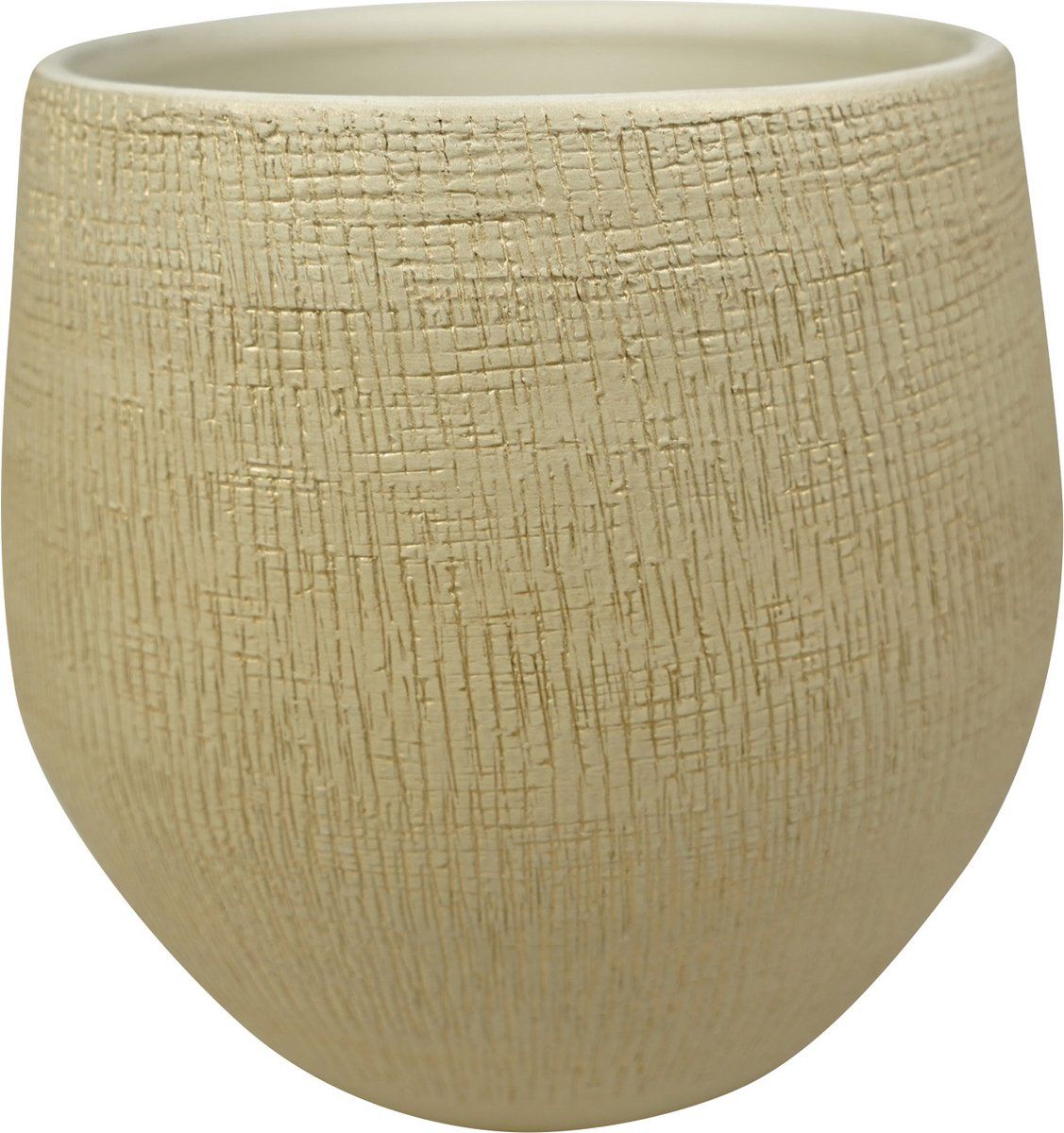 Steege Plantenpot/bloempot Modern design zand/beige Dia 26 cm