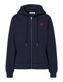 PIECES Pcchilli Sweat à capuche zippé Ls Noos Bc