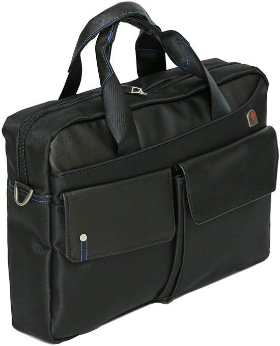 Tassia Aktetas - 15.6" Laptoptas - Schoudertas - Zwart (LB 590)