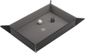 Dice Tray Magnetic Rectangular - Zwart / Grijs