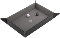 Dice Tray Magnetic Rectangular - Zwart / Grijs