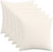 vidaXL - Kussensloop - 6 stuks - HEERLEN - Crèmekleurig - 35 x 35 cm - corduroy