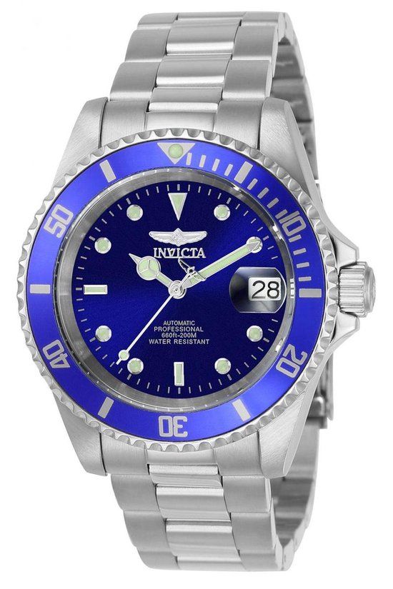 Invicta Pro Diver 9094OB Heren Horloge - 40mm - Blauw - Automatisch - 20 ATM
