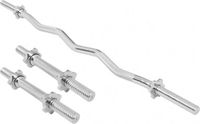 Gorilla Sports Halterstangen set - EZ curl - Set dumbbellstangen - Schroefsluiting - 30 mm