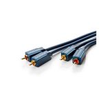 Clicktronic Casual stereo audiokabel (2 x RCA-stekker/2 x RCA-stekker, 7,5 m)