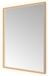 Hotbath &More Miroir LED carré pour salle de bain - Rectangulaire - 80 x 60 cm - Cuivre brossé PVD