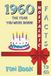 1960 FUN BOOK: The Year You Were Born