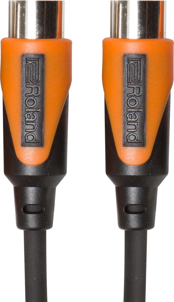 Roland RMIDI-B5 MIDI Cable - 1.5m - Black/Orange