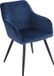 Happy Garden GISELE vintage stoel blauw fluweel