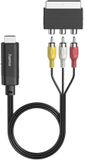 Hama HDMI converter - SCART / Cinch > HDMI - Zwart