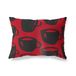 BonaMaison Rood-Zwart Decoratieve Kussensloop, Kussenhoezen Bank, Decoratieve Kussenhoesjes, Kussensloop; Sofa, Slaapkamer, Kantoor, Auto 45x60 Cm - Ontworpen en vervaardigd in Turkije