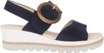 Gabor 44.645.16 Dames Sandalen Blauw Suède Sleehak 3-4cm Maat 36