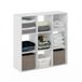 Furinno Pelli Cubic Multifunctionele Kleding & Kast Opslag Organizer Plank, 9-Cube, Wit