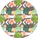 Bonateks Ronde digitaal bedrukte muismat, antislip onderkant, voor kantoor en thuis, diameter: 22 cm