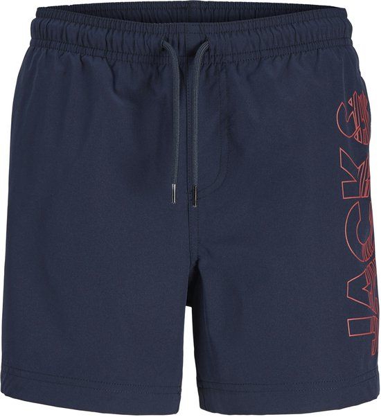 Jack & Jones Maui Wave Logo Zwemshort Jongens - Navy Blazer - Maat 164