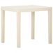 Syfax Tuintafel 79x65x72 cm kunststof wit