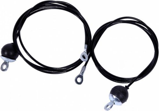 Gorilla Sports Kabelset voor Lat Pulley Station - Set van 2