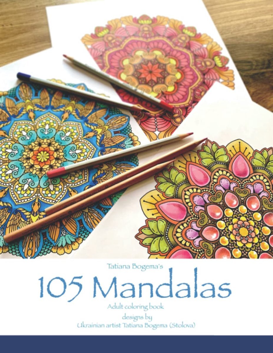 Tatiana Bogema 105 Mandalas Coloring Book - - Kleurboek voor volwassenen