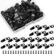 Merkloos Metalen Fotolijst Bevestigingsset - Met Draaiknoppen, Clips, Nagels en Schroeven - 100 Sets