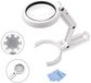 Icecat Loupe avec lumière, grossissement 5x/11x, 8 LED, pliable