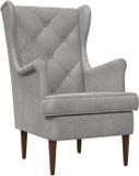 vidaXL Fauteuil Lichtgrijs Fluweel