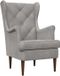 vidaXL Fauteuil lichtgrijs fluweel