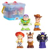 Disney Toy Story Bath Caddy, 6-pieces, 5 Bath Toy Figures