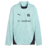 PUMA Sportief sweatshirt 'Olympique De Marseille' marine / lichtblauw / goud