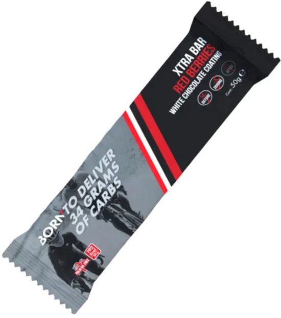 Born Xtra Bar - Red Berries White Chocolate Coating - 15 repen