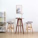 Maison Exclusive - Lot de 2 tabourets de bar en tissu gris clair