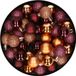 Billiet - Vanlaere Petit ornement de Noël en plastique 40x pièces set et boules de Noël de 3 cm aubergine et cuivre - Pour petits sapins de Noël