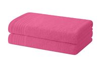 Degrees home Set van 2 badhanddoeken of douchehanddoeken, 100% katoen, 480 g/m², 130 x 65 cm