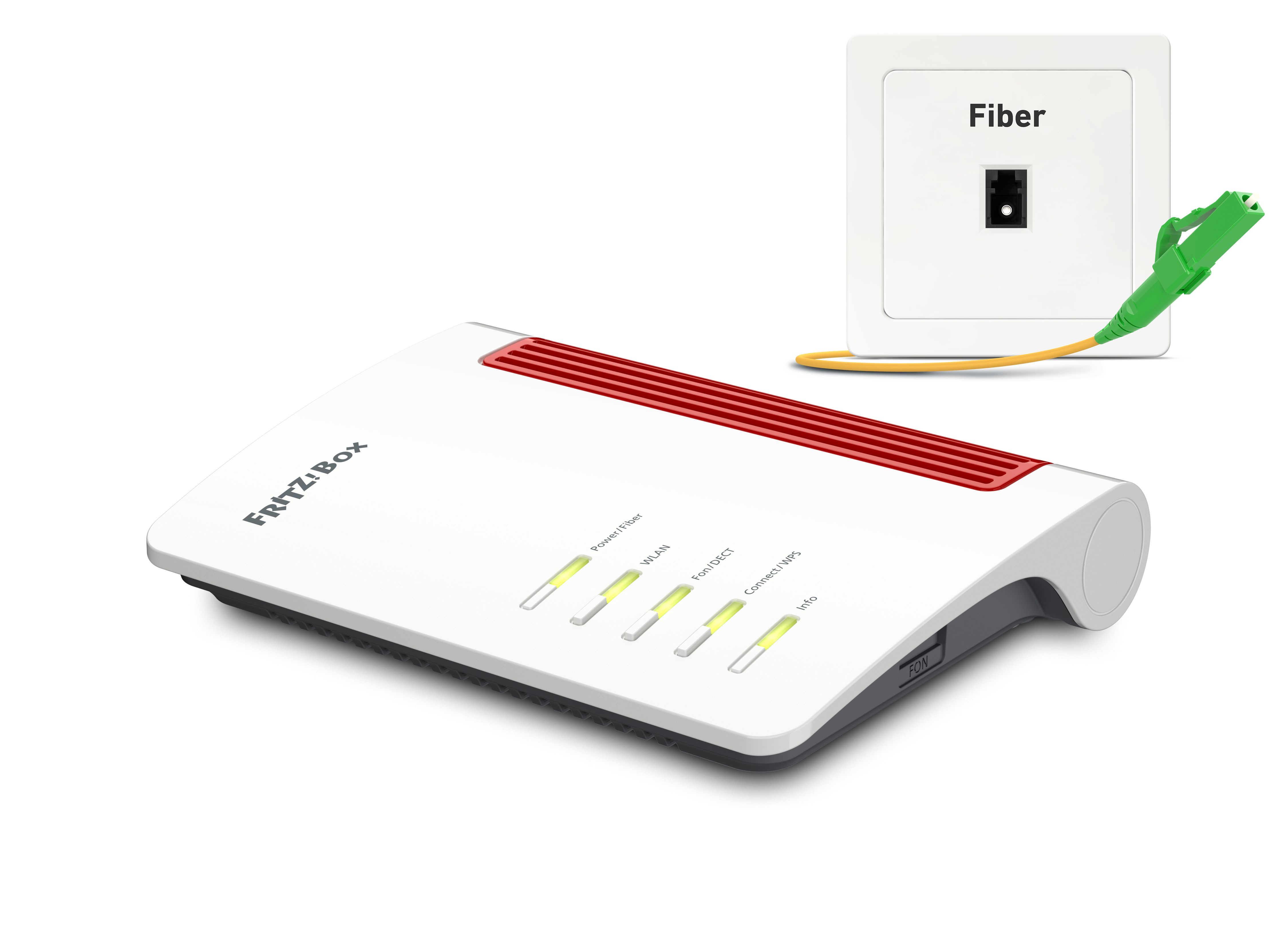 FRITZ!Box 5530 Fiber Router - Wi-Fi 6 - Gigabit Ethernet - Dual-band - White