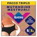 Intimawear by Nuvenia Menstruatiebroekje van biologisch katoen, wasbaar en herbruikbaar voor dag en nacht, matige rivier, kleur zwart, maat S, 3 verpakkingen