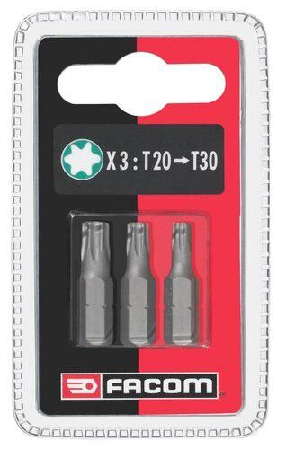 FACOM 3 standaard bits serie 1 Torx® - EX130.J3