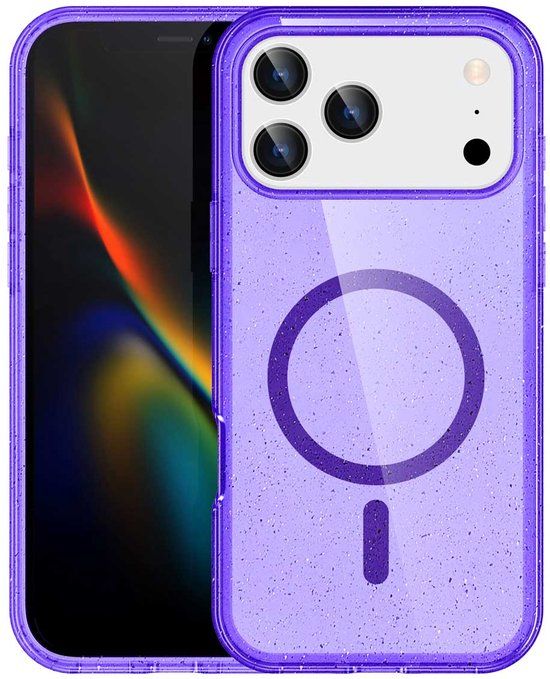 imoshion Sparkle Backcover met MagSafe voor de Apple iPhone 17 Pro Max - Paars