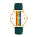 Toff London Pride Lineaire wapenstokken Horloge blanc - 5059656815655