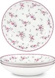 Fanquare 20 cm roze porseleinen saladeborden set van 4