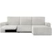 ECOMMERC3 Bankhoes voor chaise longue, kort hoekdeel rechts, met relax, bankovertrek voor chaise longue, natuurlijke kleuren, bi-elastisch, ademend en eenvoudig aan te brengen, met schuimstoffen en