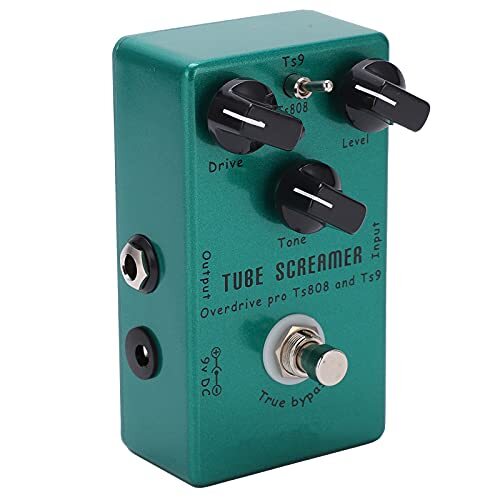 Shanrya Effectenpedalen, draagbare eenvoudige installatie overdrive groene duurzame gitaar effect pedaal voor spelen (TUBE SCREAMER handmatige overbelasting effect)