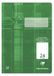 Clairefontaine 331624C - Pak met 25 schriften, ideaal voor school, DIN A4 21x29,7 cm, liniëring 24 effen met Kantlijn, 64 Pagina's, 90g, Groen, 1 pak